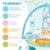 Musical developmental rug with piano, Russian voice acting, light, blue color