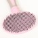 Pucoproding Plastic soft with rounded teeth, medium, 9.5 x 16.5 cm, pink