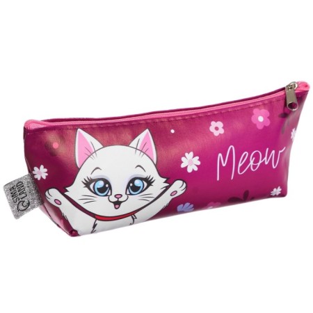 Penal soft 1 department, 80 x 190 x 40 mm, voluminous, artificial leather, "cute kittens"-1