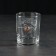 A glass "impenetrable. Work brothers", with a bullet, for whiskey, 250 ml