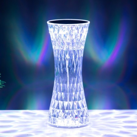Table lamp with PDD "Crystal" LED 16 colors RGB touch 8x8x19 cm Risalux-9