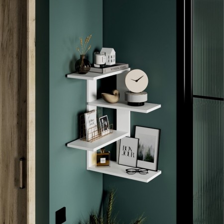 Largo regiment 014, angular, wall, hinged, 400x400x610, white