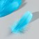 A set of feathers of the goose 13-18 cm, 20 pcs, light turquoise