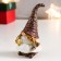 Polystone souvenir "Winter dwarf with golden heart" MIX 9x4.5x4 cm