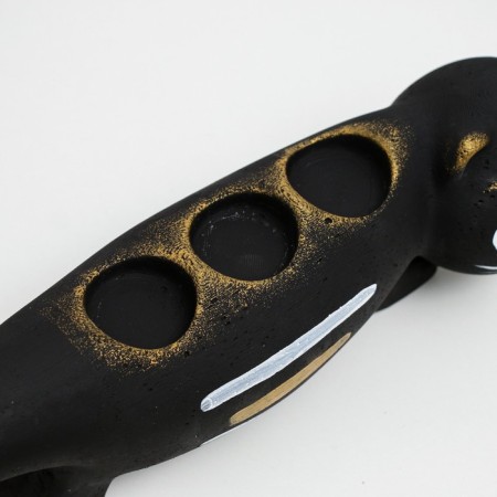 Leopold Climber Black with painting, 12cm-4