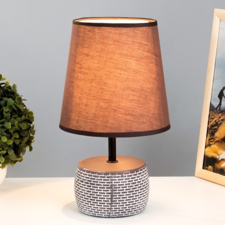 Dorotheeta table lamp E14 40W chocolate-white 18x18x32 cm Risalux-1