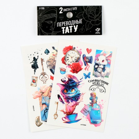 Translated tattoos "Country of Wonders", 2 sheets