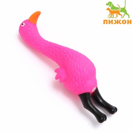 Flosing "Flamingo" toy for dogs, 22.5 cm, pink