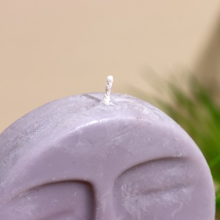 Candle "Moon" 9x3x9 cm, soy wax-2