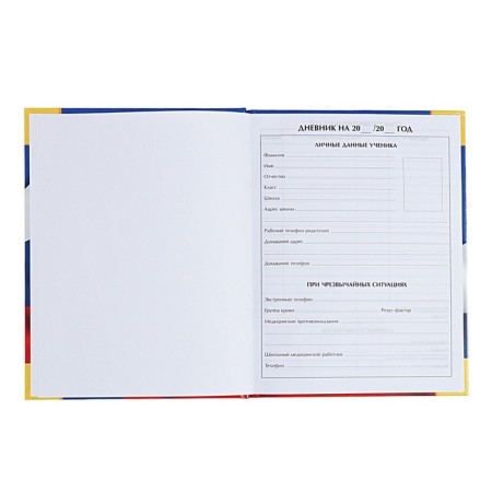 Universal diary for grades 1-11, "Symbolism-4", solid cover 7BC, glossy lamination, 40 sheets-4