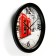 Wall watches, D-28 cm, interior "telephone booths", silent