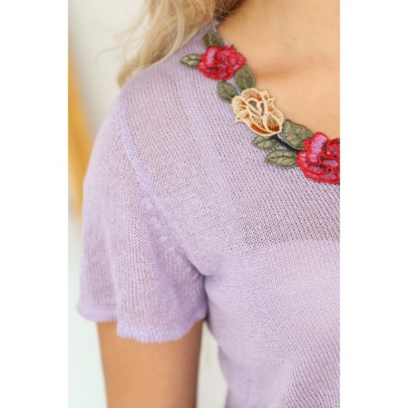 Female jumper, size 54, lilac color-9