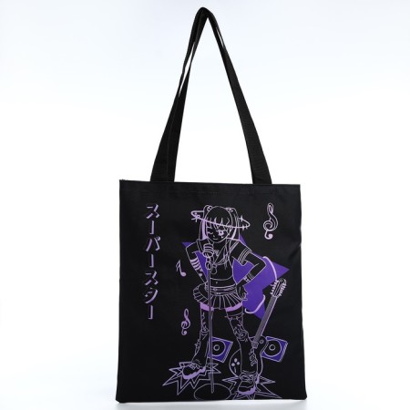 Bag Schoper "Anime" 35x0.5x40 cm, Department without lightning, without lining, Black-2
