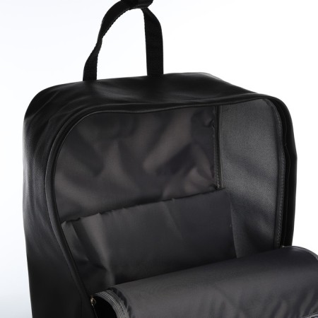 A backpack - a bag, Erich Krause, a wallet made of textiles, artificial leather, green color-3