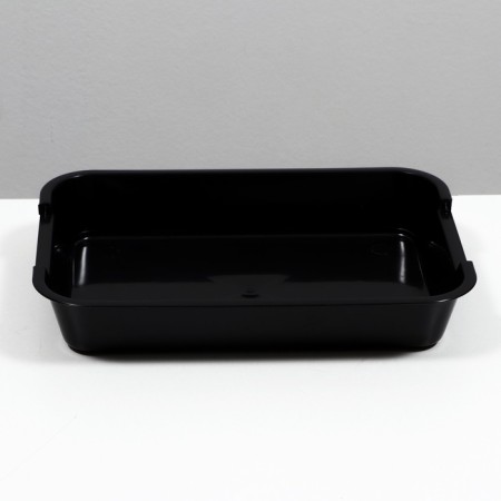 Average toilet without a mesh 36 x 26 x 6.5 cm, black-3