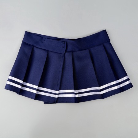 Cavalry Set "Kawai Sile": TOP, Velcro skirt, stockings, rr 38-46, blue color-5