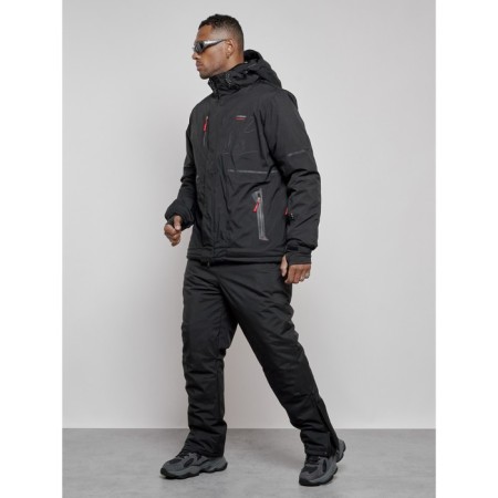 Male winter ski costume, size 56, black color-1