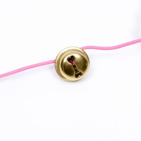 Domestico-a figure "color mouse", 32 cm, white/blue mouse on a pink handle-1