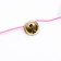 Domestico-a figure "color mouse", 32 cm, white/blue mouse on a pink handle