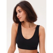 Топ женский бралетт женский на широких бретелях в рубчик Mirey Top Bralette, размер 44-46, цвет чёрный