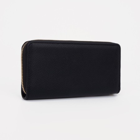 Women's wallet with lightning, black color-1