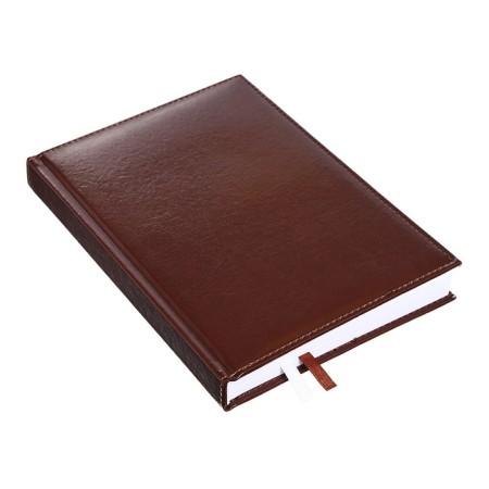 Diary Initiated A5 160 sheets attomex.croco, solid cover of artificial leather with foam rubber, liesse, block 70 g/m2, blue-1