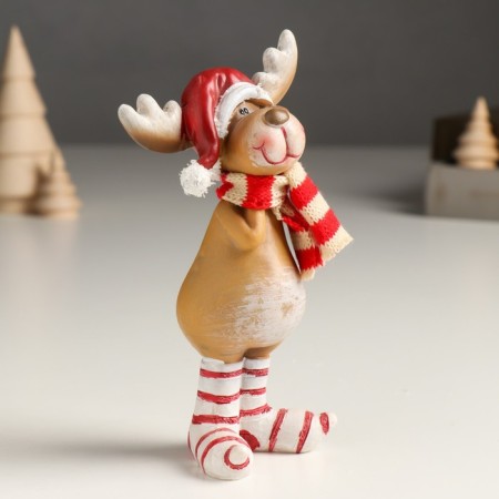 Polystone souvenir "Losyash in the red cap and striped leggings" MIX 5x8.5x15 cm-2