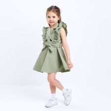 Baby Dressure KAFTAN, size 36 (134-140 cm), olive color
