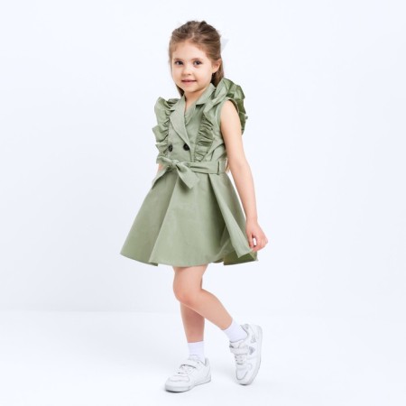 Baby Dressure KAFTAN, size 36 (134-140 cm), olive color