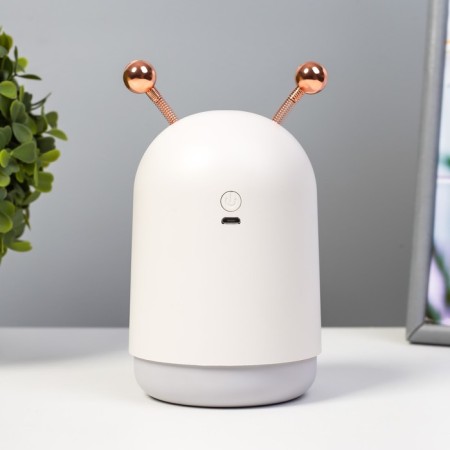 Night with a moisturizer dog on the moon LED USB AKB Gray 8.3x8.3x15 cm Risalux-5