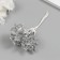 Artificial plant for creativity "forget -me -nots" 1 bouquet = 6 branches silver 13.5 cm