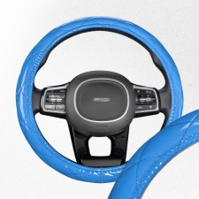Оплетка SKYWAY, полиэстер, Luxury-5 M, синяя, с синей прострочкой, S01105005