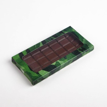 Chocolate box, confectionery packaging, “23”, with a window, 17.3 x 8.8 x 1.5 cm