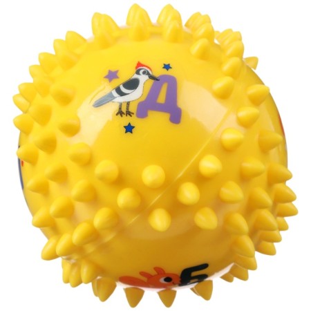 Developing tactile ball "Baby" , with a squeak, 1 pc, diameter 9, types of mix, crumb I-8