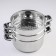 Altyn Mantock, 10.7 l, d = 24 cm, 2 sections, with a heat distribution layer, glass cover, induction