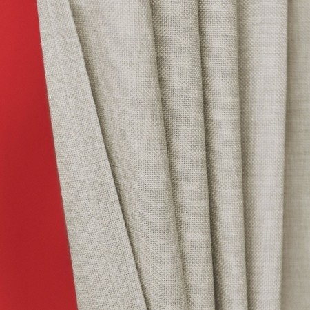 Set of curtains "Jerry", size 140 x 270 cm - 2 pcs, grab - 2 pcs, beige color-1