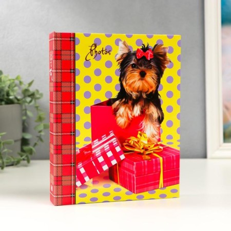Photo album "dog" in 72 photos, 36 sheets, 15x21 cm