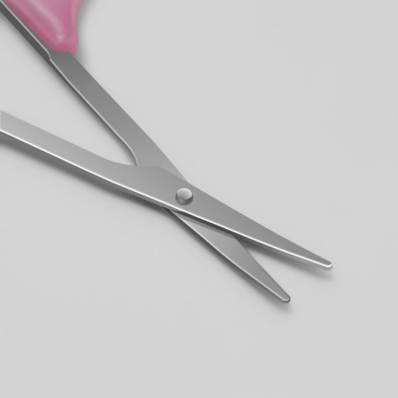 Scissors are manicure, bent, narrow, 9 cm, color mix-1