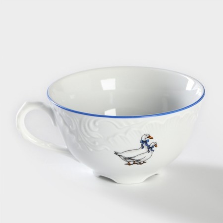 Coffee cup "Rococo. Geese ", 220 ml, porcelain-1