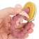 Silicone teether "keys", pink color, mum & baby