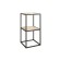Rabberry Cube 2, 400 x 400 x 782, Black Muar/Dub Sonoma
