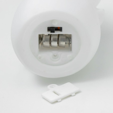 Nightnick "Snowman in a hat" LED from 3xlr44 batteries is white 7x7x12 cm-7