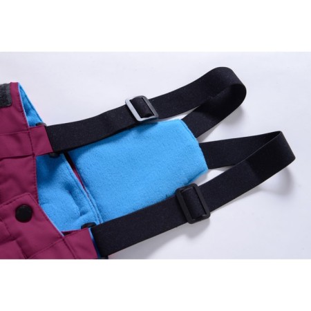 Ski pants for a girl, height 110 cm, dark purple color-2