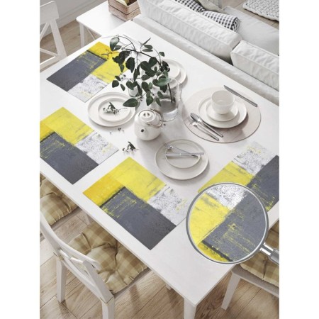 Set of napkins for setting the table "Patchwork Grange", rectangular, size 32x46 cm, 4 pcs-1