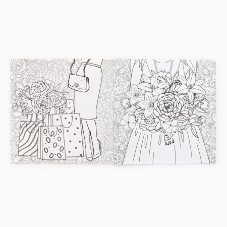 Раскраска - антистресс, альбом Fashion, 20 стр.-6