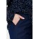 Female blouse, size 62, blue-white color