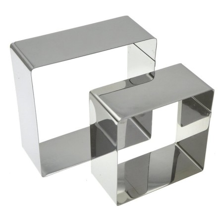 Set of culinary forms "Square", 8x8x4 + 10x10x4 cm-4