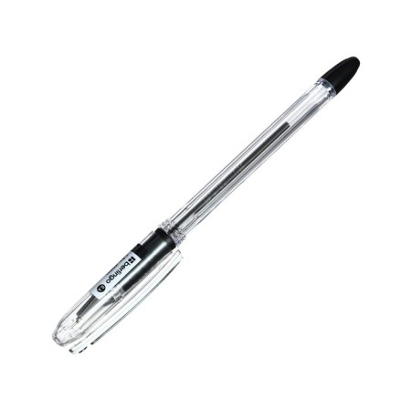 Ballpoint handle Berlingo I-10, black, 0.4 mm, rubber emphasis price per 1 piece.-5