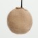 Lynchik with a cloak "Pigzon", felt, oval 55 x 36 x 47cm, beige, jute