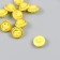Button plastic for creativity "yellow smiley" set of 10 pcs 1.2x1.2x0.8 cm